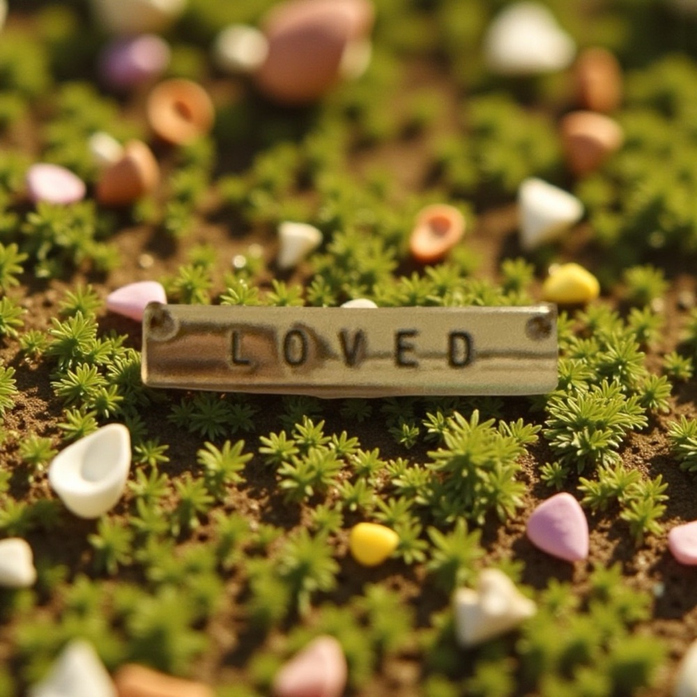 Elegant Gold Necklace with “LOVED” Gold Bar - Picture 2 of 2
